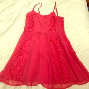 Size 14 Hot Pink/ Coral Dress